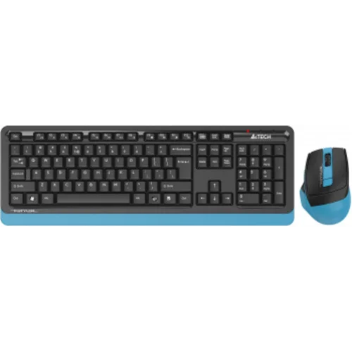 Клавиатура + мышь A4Tech Fstyler FG1035 клав:черный/синий мышь:черный/синий USB беспроводная Multimedia (FG1035 NAVY BLUE)